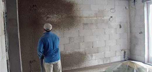 Штукатурка стен из газобетона 