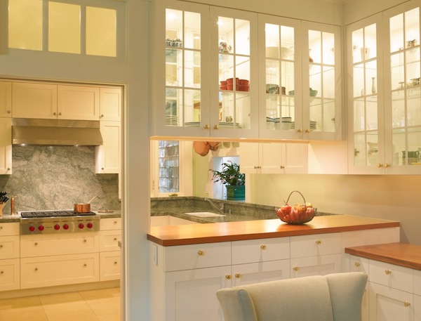 kitchen glass cabinets