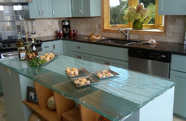 kitchen glass counters ideas