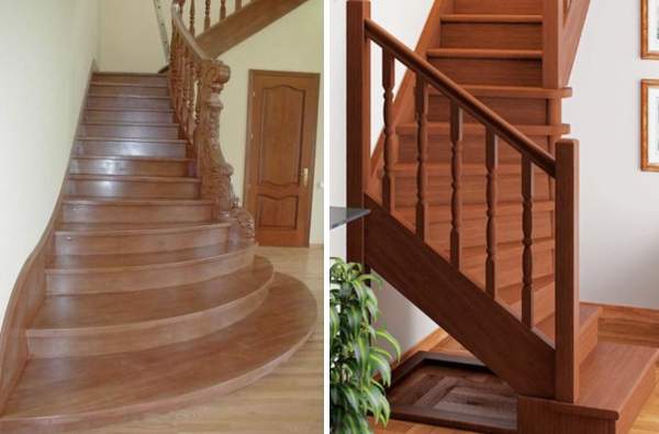 Какие бывают деревянные лестницы в частном доме - фото в разных стилях