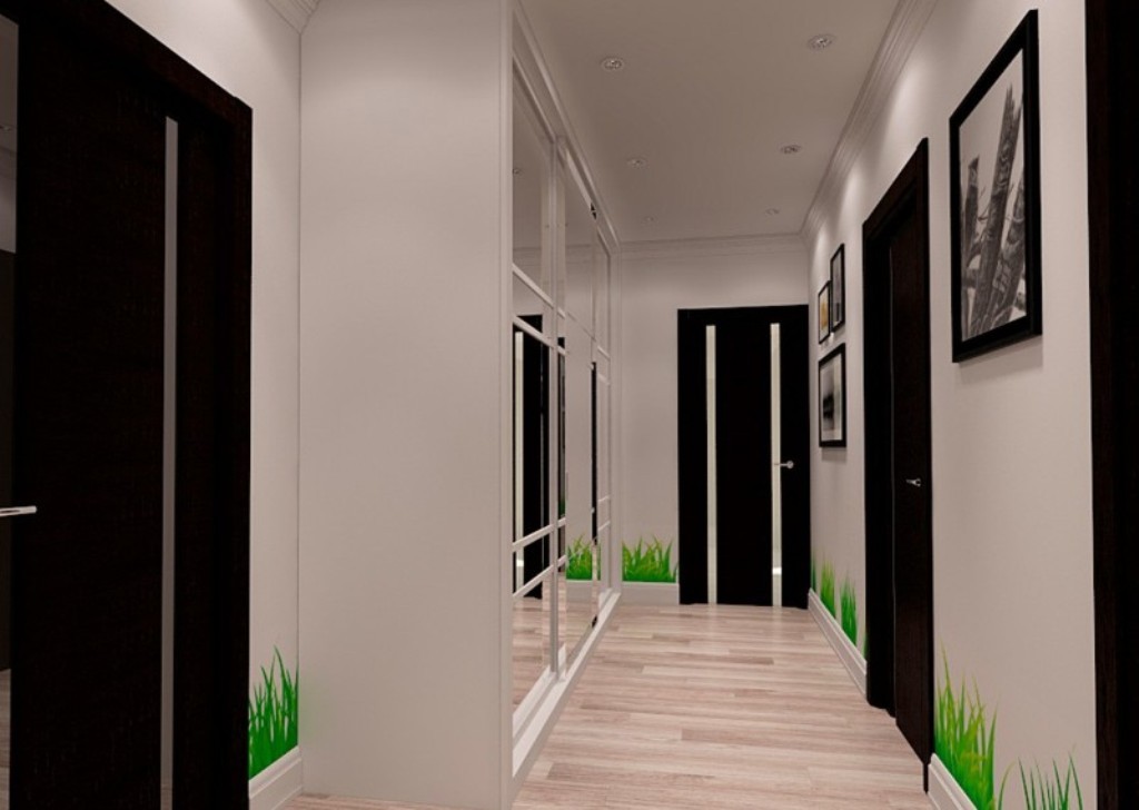 дизайн коридора в интерьере панельного дома