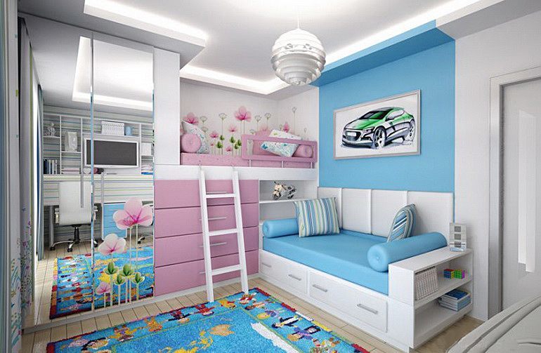 детская комната для разнополых детей