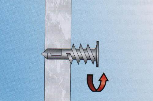 Вкручивание дюбеля