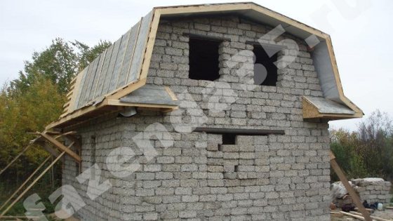 Дачный домик из арболитовых блоков в Череповце