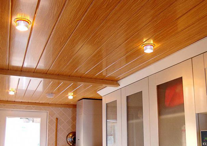 сделать потолок на кухне пластиковыми панелями