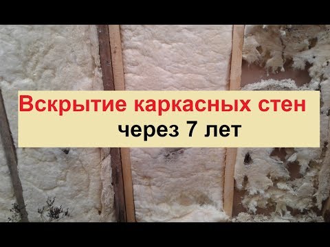 Вскрытие каркасных стен через 7 лет//Полный демонтаж