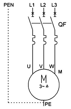 Схема подключения 3х фазного двигателя на 380