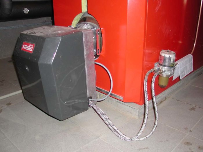 Пример котла на дизельном топливе