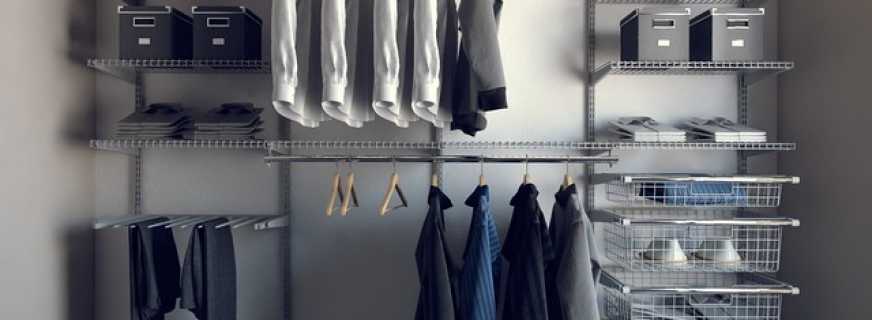 Советы по выбору сетчатой гардеробной системы, какие бывают