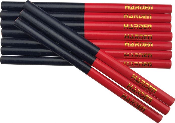 Столярный карандаш двухцветный