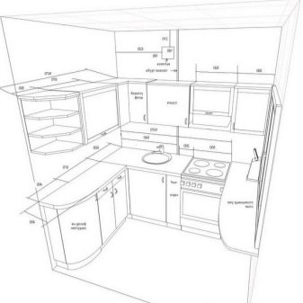 Тонкости выбора углового кухонного гарнитура для маленькой кухни 6 кв. м