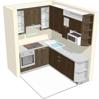 Тонкости выбора углового кухонного гарнитура для маленькой кухни 6 кв. м