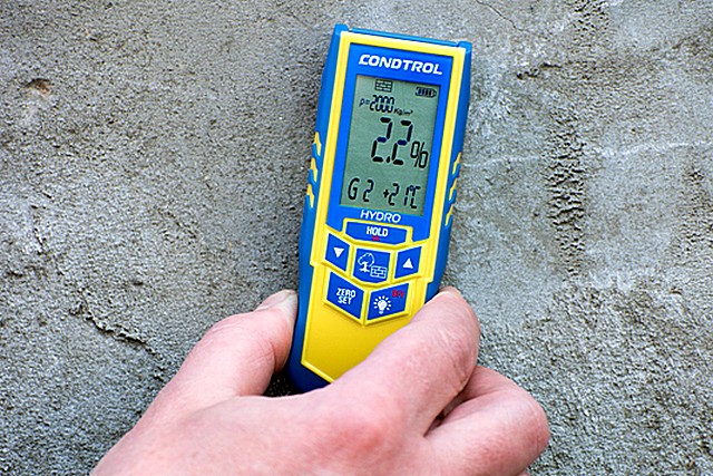  Измерение влажности бетонной стяжки