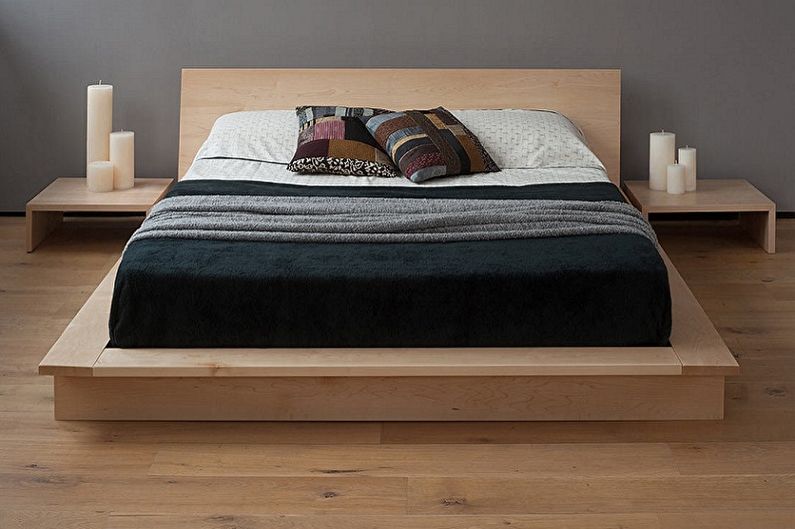 Виды двуспальных кроватей по типу конструкции - Двуспальная кровать-подиум
