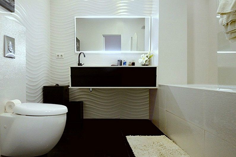 Ванная комната 5 кв.м. в стиле минимализм - Дизайн интерьера
