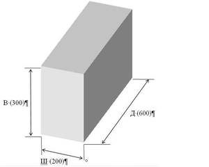 Размер газобетонных блоков 