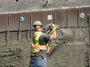 Как наносить бетон торкрет