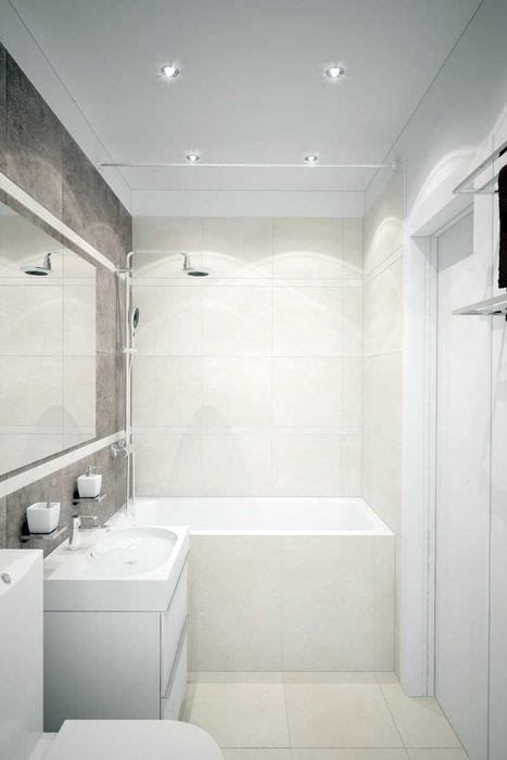 идея необычного дизайна белой ванной комнаты
